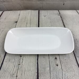Corelle Winter Frost White Appetizer Tray Serving Dining Dish Sold each